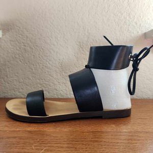 Rebecca Minkoff Emma Gladiator Sandals - Black Leather - Size 5